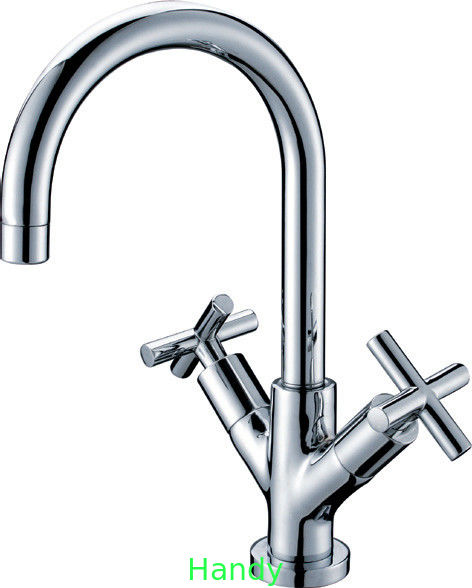 Modern Deck Mounted Kitchen Sink Water Faucet , Solid Brass Kitchen Taps